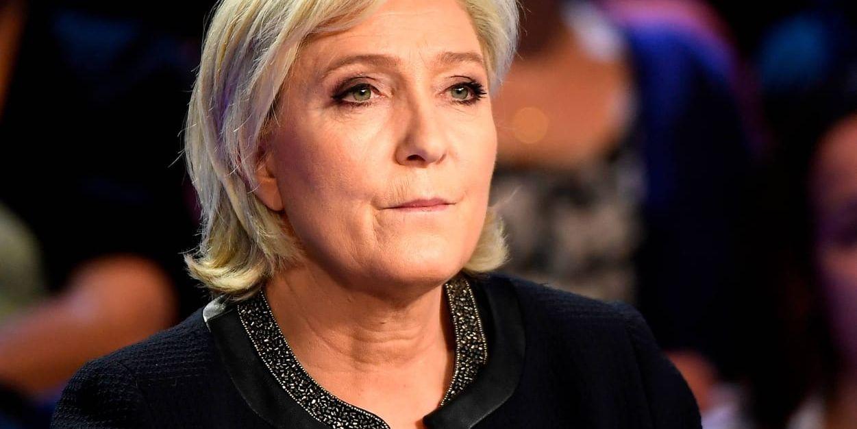 Nationella frontens ledare Marine Le Pen. Arkivbild.