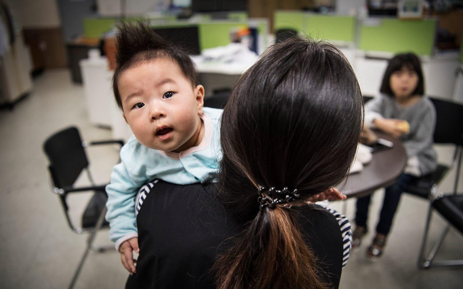 30-åriga mamman Kim Eun-Jung flydde från Nord- till Sydkorea som 24-åring. Bild: Stefan Berg.