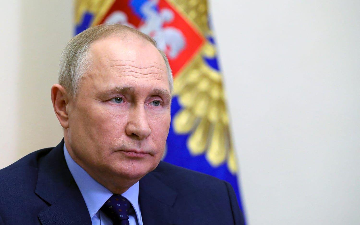 Rysslands president Vladimir Putin hör till en av alla de ryssar som fått sanktioner mot sig med anledning av invasionen av Ukraina. Arkivbild.