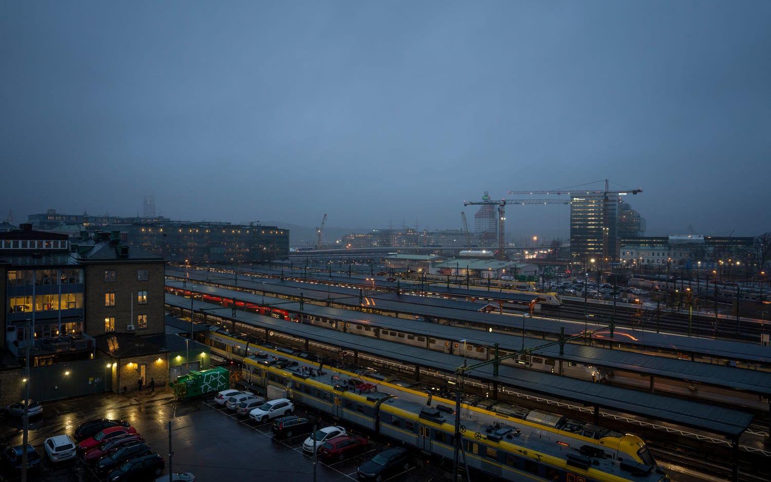 På torsdagen låg dimman tät över centrala Göteborg. 
