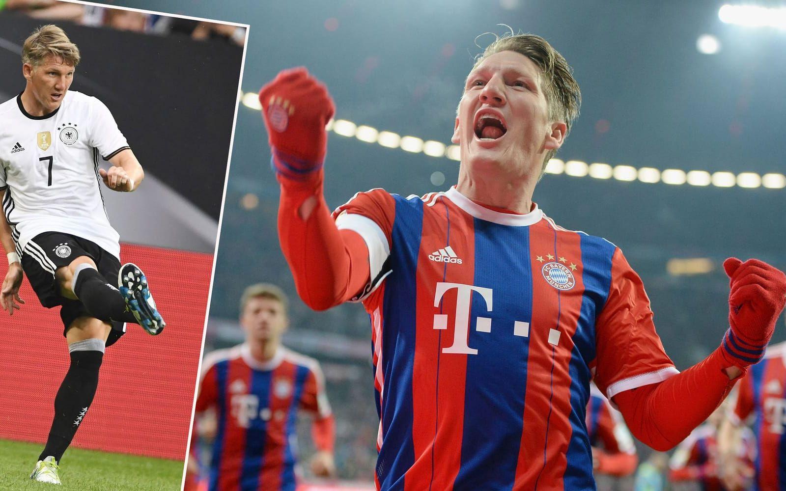 <strong>Bastian Schweinsteiger</strong>. Tysk landslagslegendar, med en imponerande karriär i Bayern München bakom sig. Nu är han lagkamrat med Zlatan Ibrahimovic i Manchester United. Hans storebror, Tobias, lyckades inte lika bra. Foto: Bildbyrån