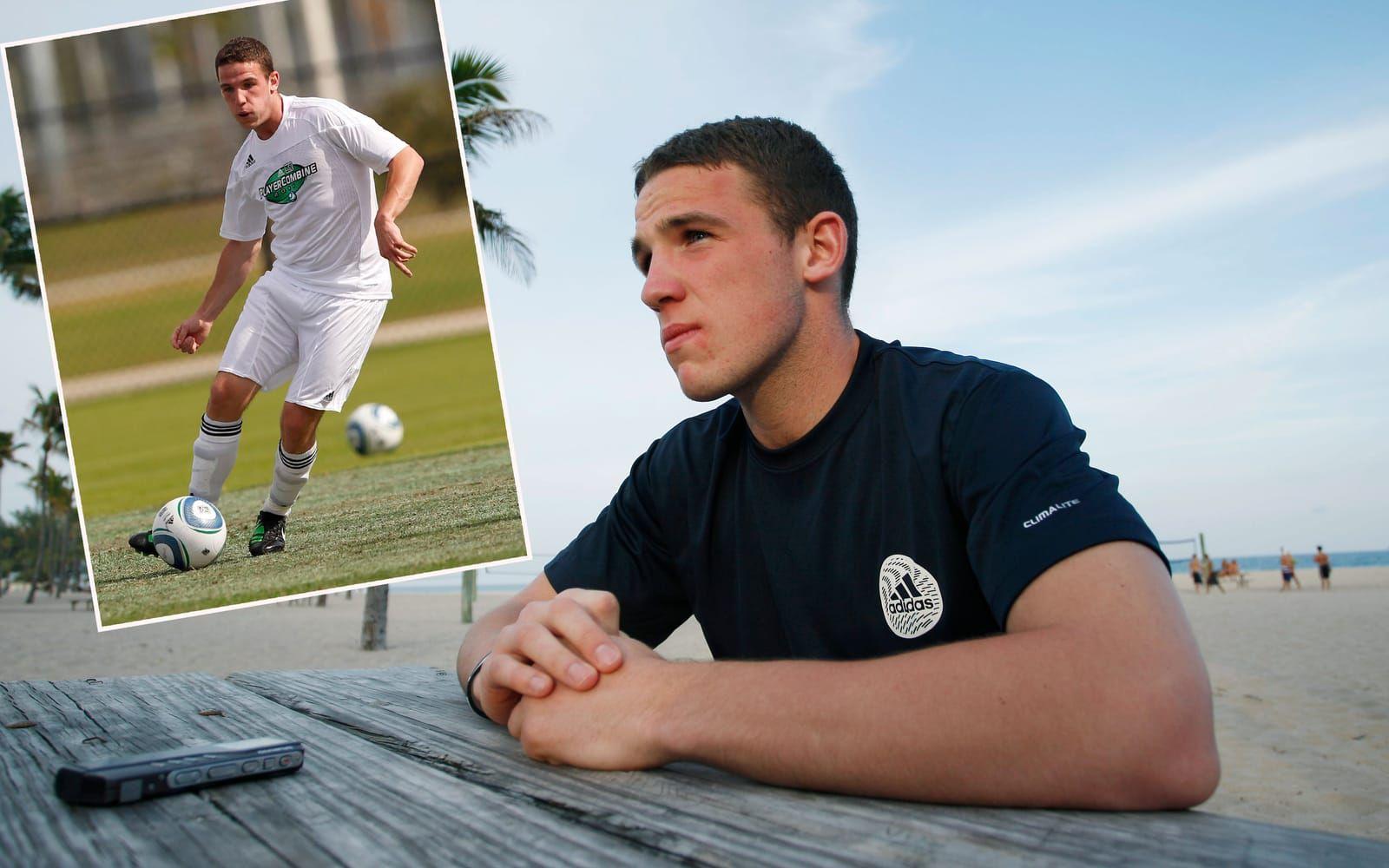 26-årige John Rooney spelar i Wrexham, och har ett äventyr i MLS bakom sig. Foto: TT