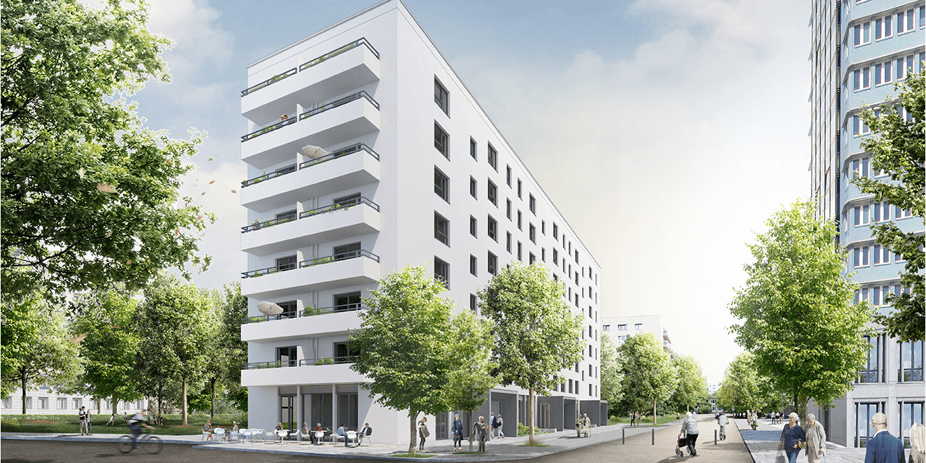 Så kommer den se ut, den nya lägenhetsbyggnaden för lesbiska och queera kvinnor i Berlin. 