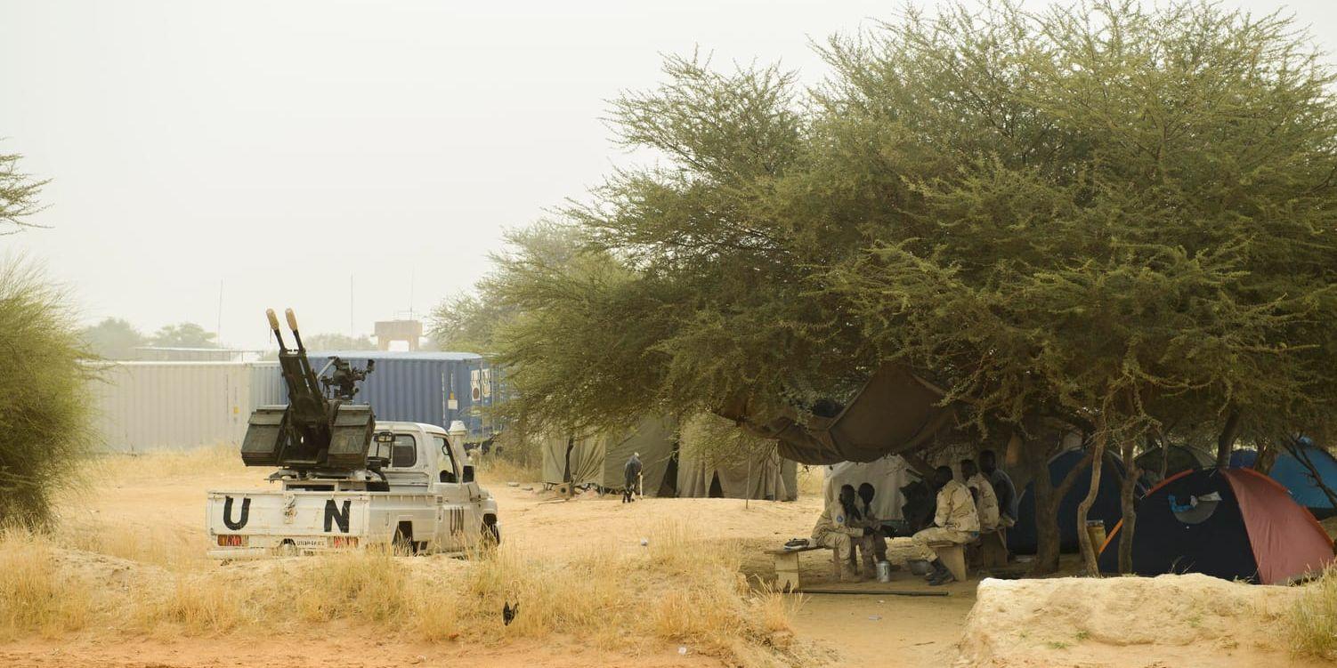 En FN-soldat sköts till döds i Mali. Arkivbild.