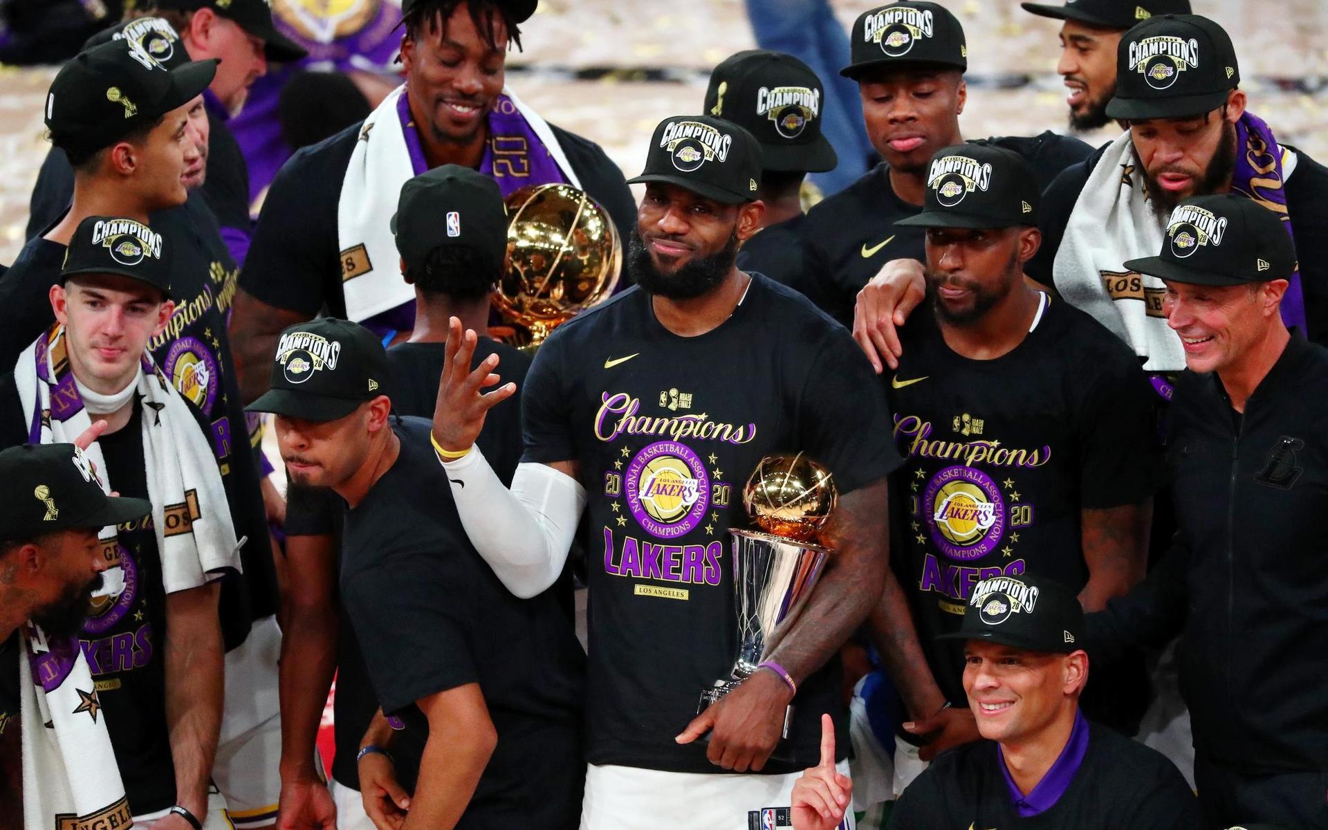 Fyra gånger har LeBron James, efter segern med Lakers, vunnit NBA-titeln. 
