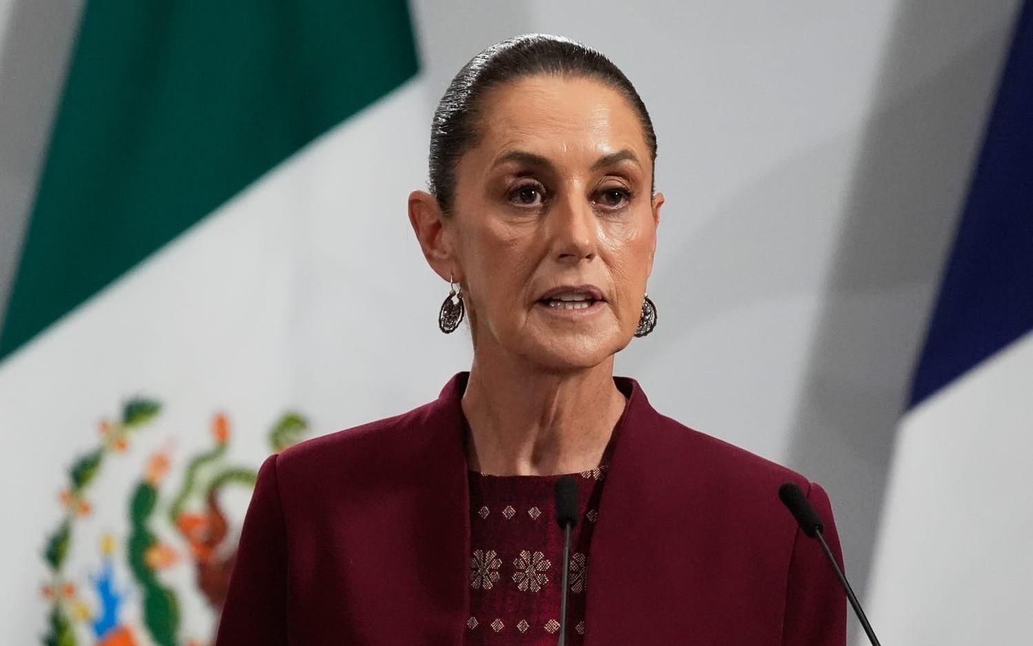 Mexikos president Claudia Sheinbaum. Arkivbild. 