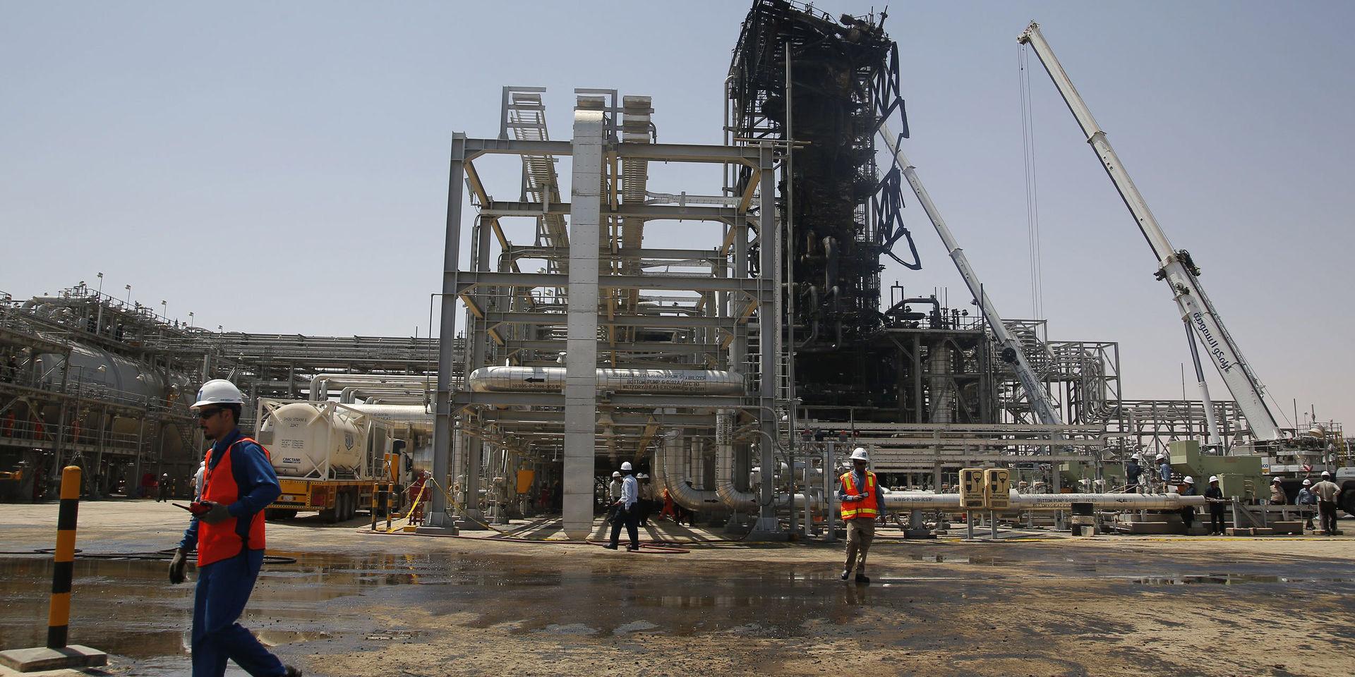 Oljefältet Khurais i Saudiarabien – som ännu inte har lyckats med ambitionen att styra bort från oljeberoendet. Arkivbild.