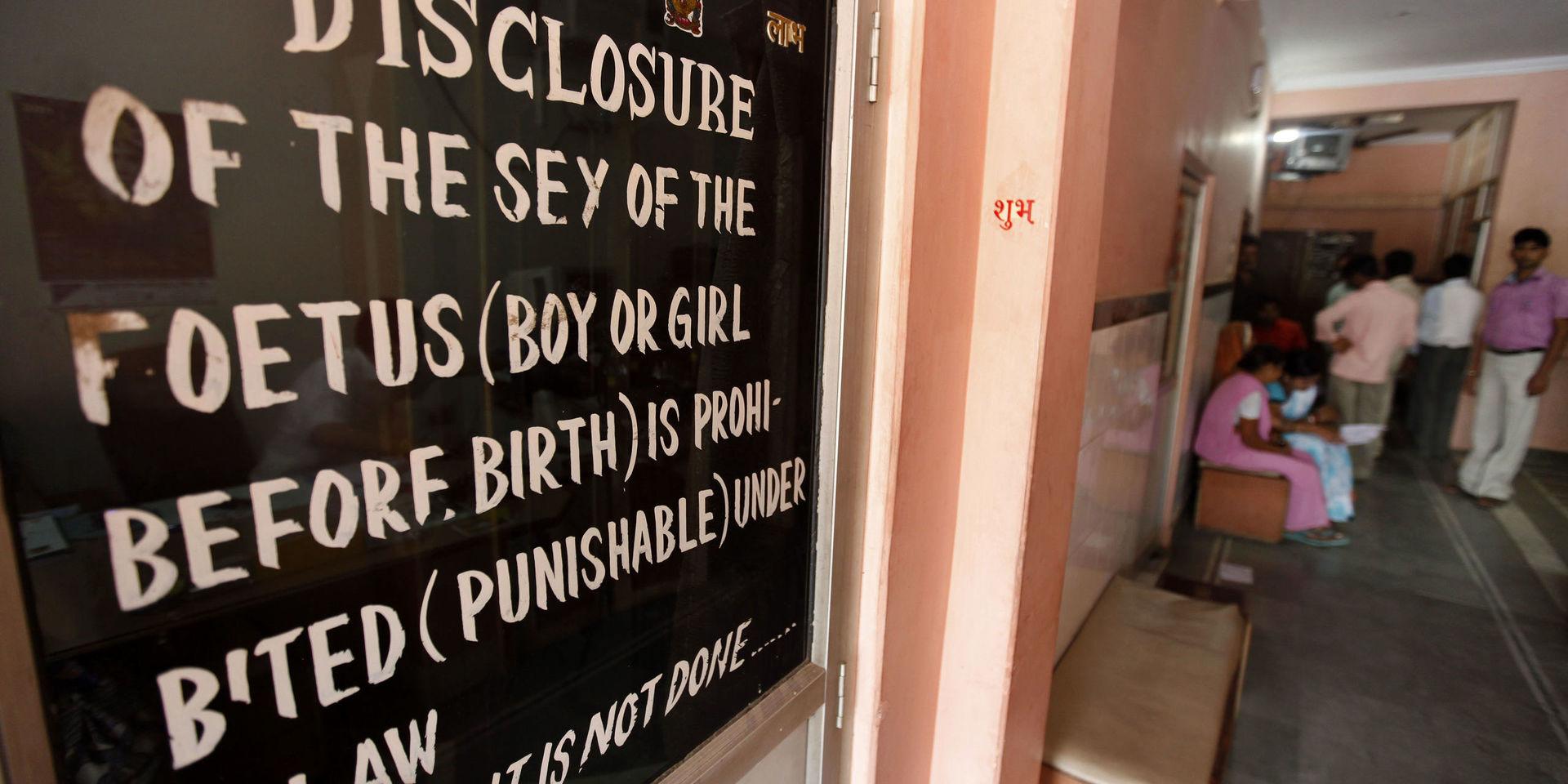Indien förbjöd att ta reda på ett ofött barns kön 1994, i ett försök att stävja selektiva aborter. Arkivbild.