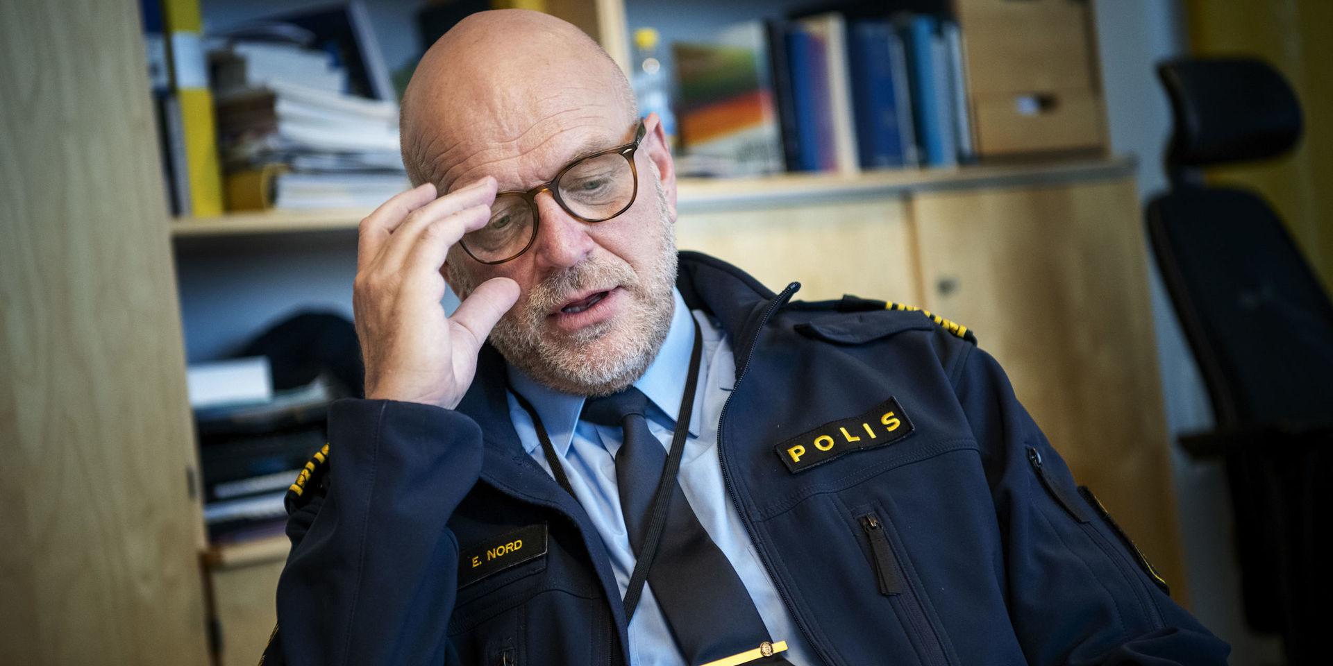 Erik Nord polischef i Storgöteborg berättar att utbrottet av coronaviruset riskerar att kunna få stora konsekvenser för myndigheten.