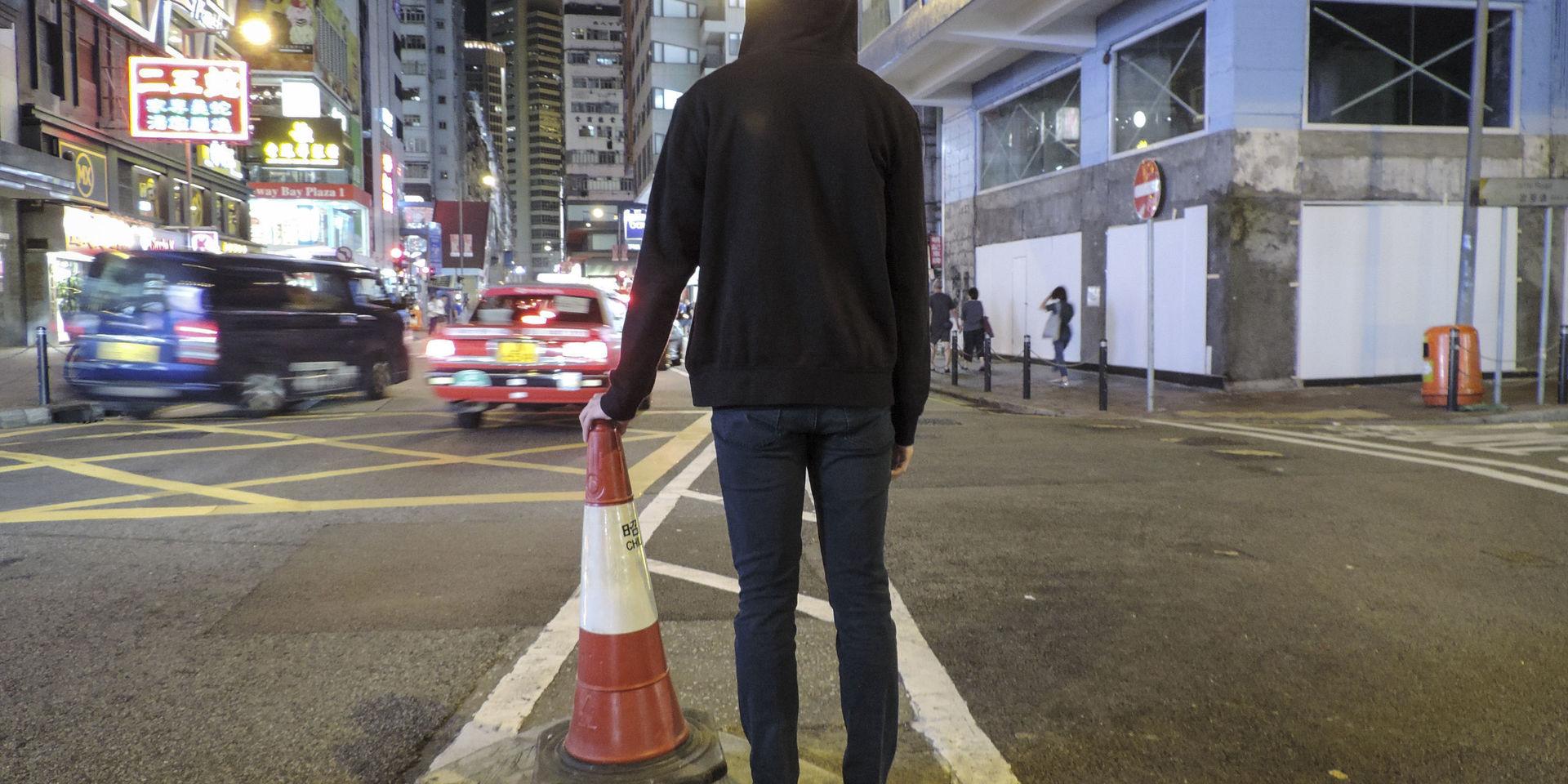 'Peter' är en av dem som är med och organiserar demonstrationerna i Hongkong.