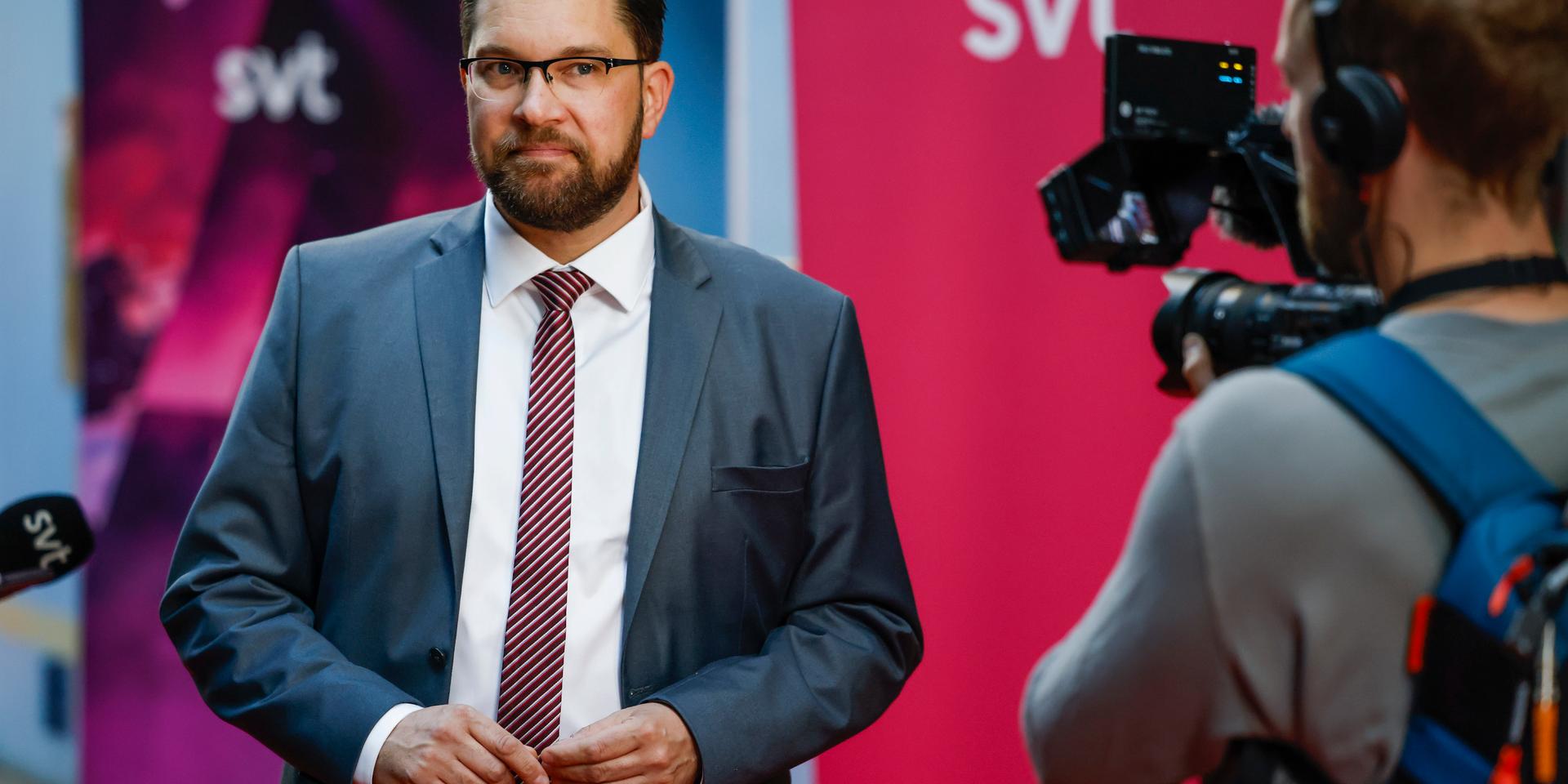 Jimmie Åkesson frågades ut i SVT:s ”Utfrågningen” med 17 dagar kvar till valet. 