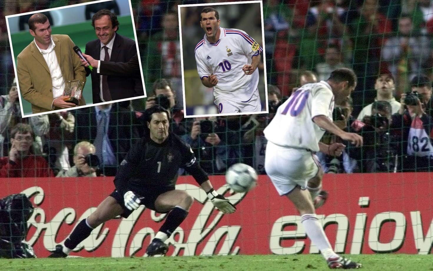 2000. Vinnare: Zinedine Zidane, Frankrike och Juventus. Fransmannens vann före Luis Figo och Rivaldo. Foto: TT