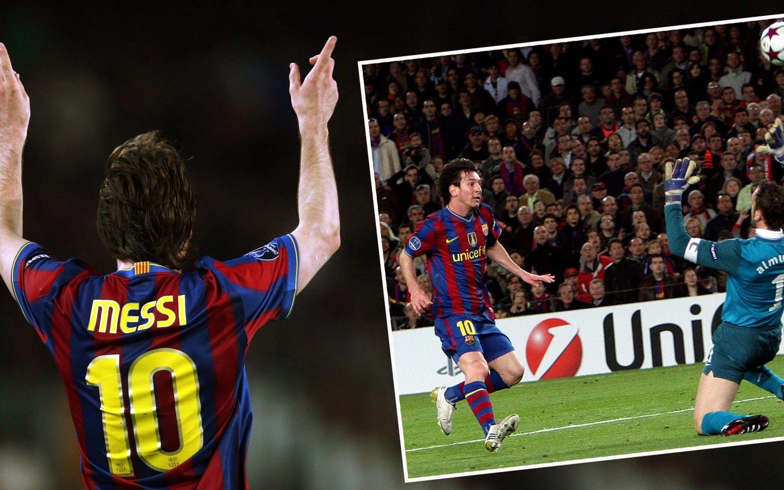 2010. Vinnare. Lionel Messi, Argentina och Barcelona. Hans lagkamrater Andres Iniesta (tvåa) och Xaxi (trea) var också med i racet. Foto: Bildbyrån
