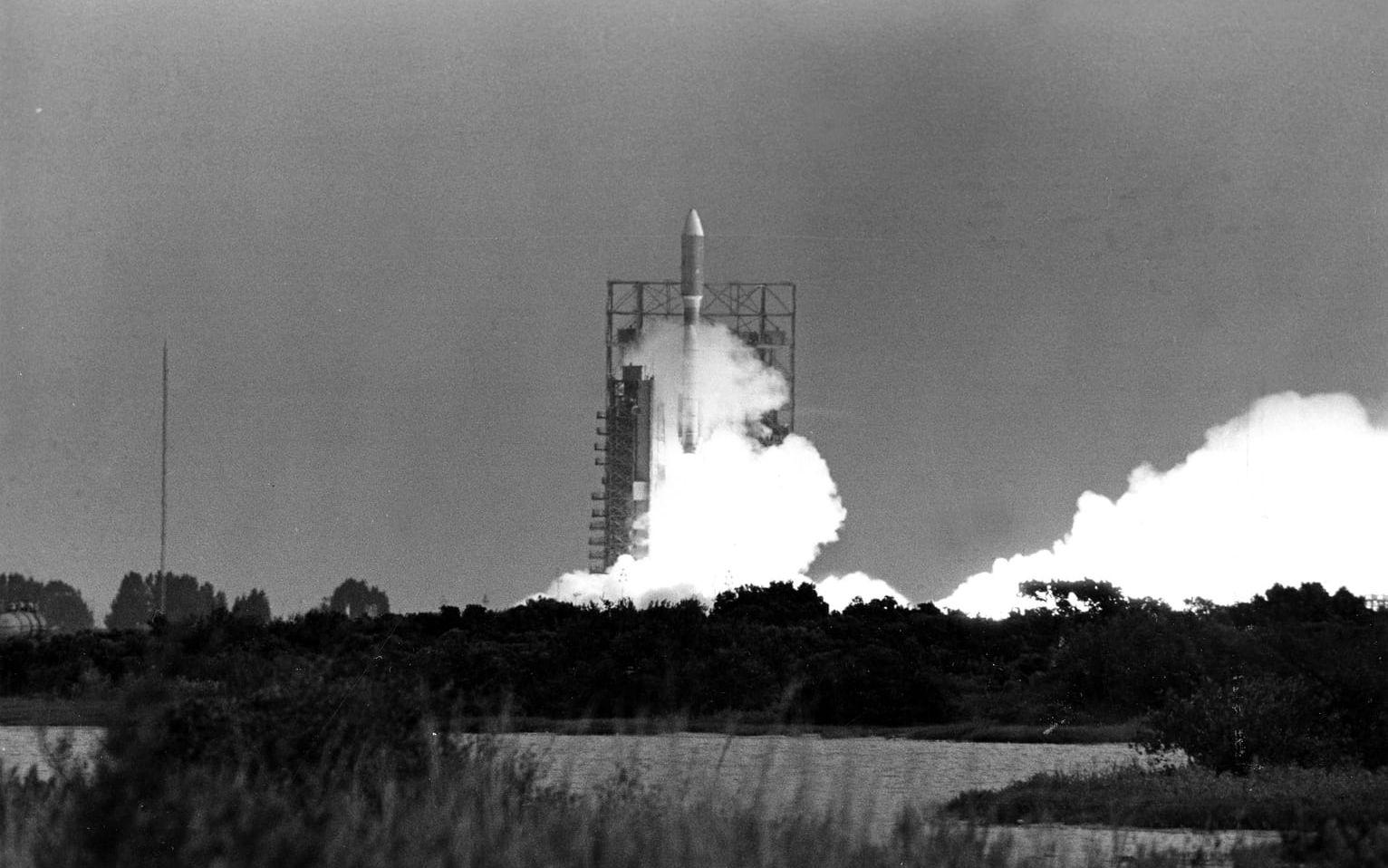 The Voyager 2 lyfter från Cape Canaveral i Florida i USA den 20 augusti 1977.