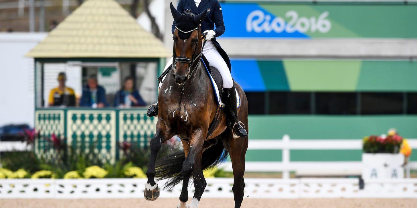 Juliette Ramel på hästen Buriel K.H under OS i Rio 2016. Arkivbild.