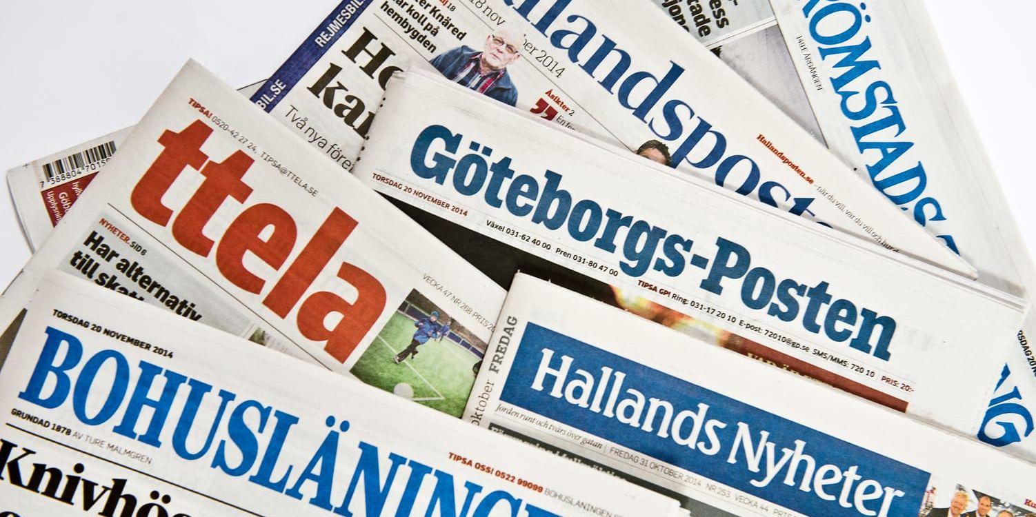 G-P, Bohusläningen, Hallands Nyheter och TTELA är några av medieföretaget Stampen Medias titlar.