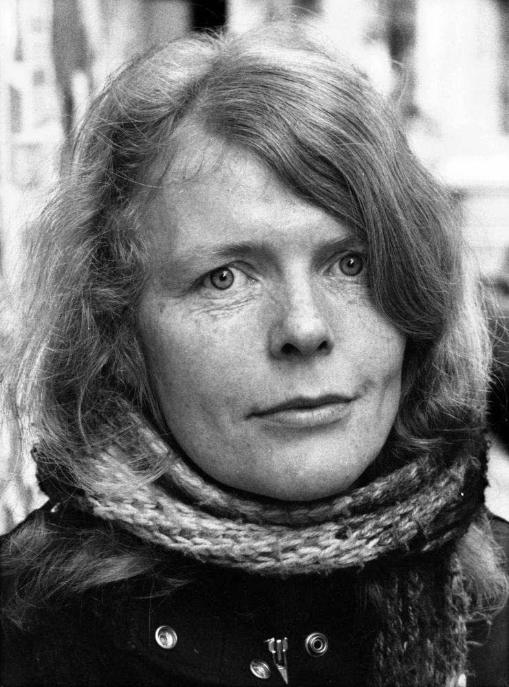 Författarinnan Kristina Lugn, porträtt från 1985.