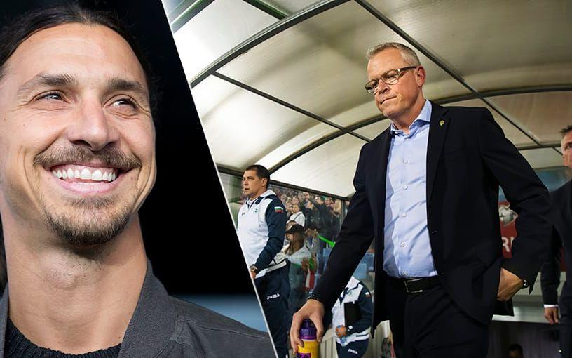 Janne Andersson pratade om Zlatans vara eller icke vara i landslaget i Aftonbladets studio under onsdagen. Bild: Bildbyrån
