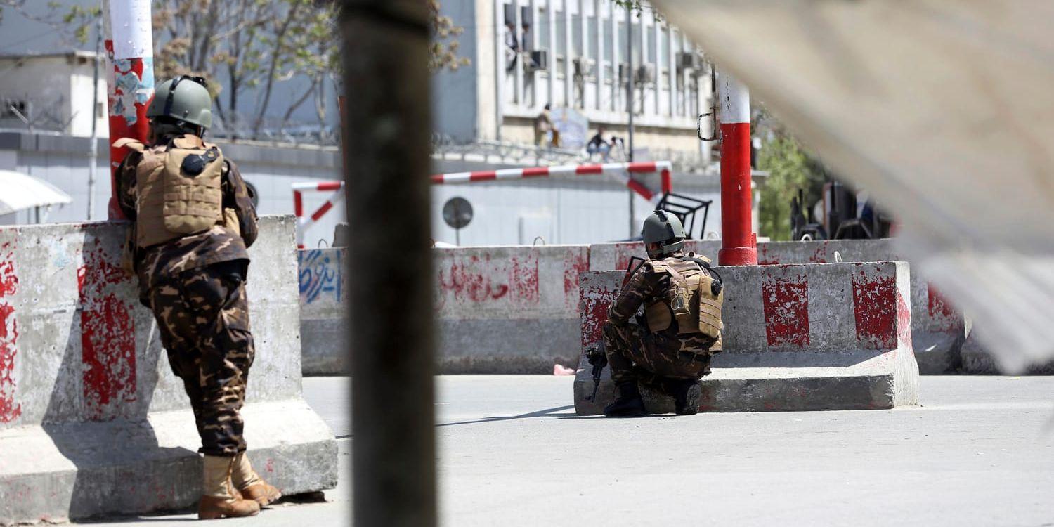 Afghanska säkerhetsstyrkor i Kabul. Arkivbild.