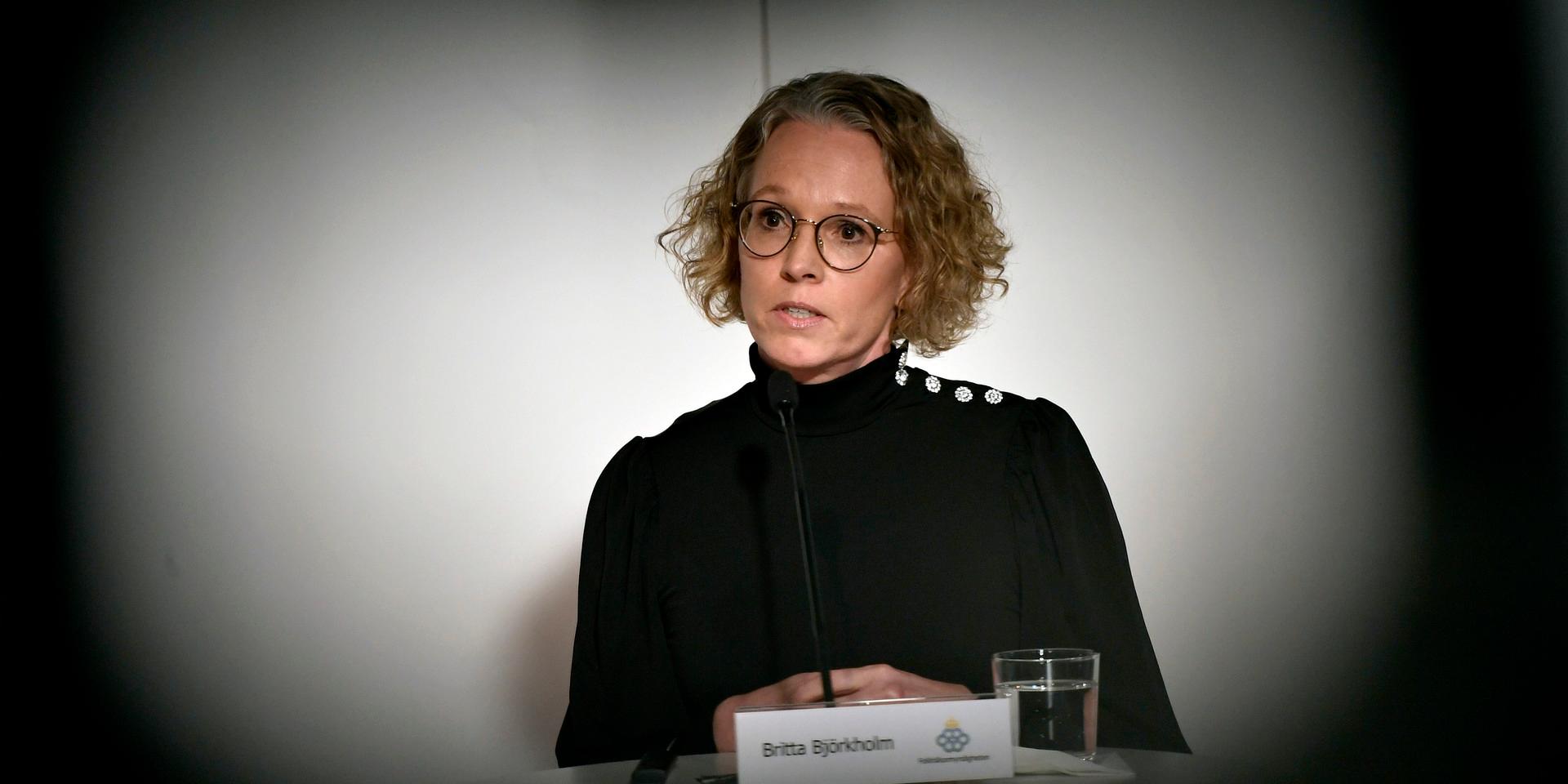 Britta Björkholm, avdelningschef på Folkhälsomyndigheten.