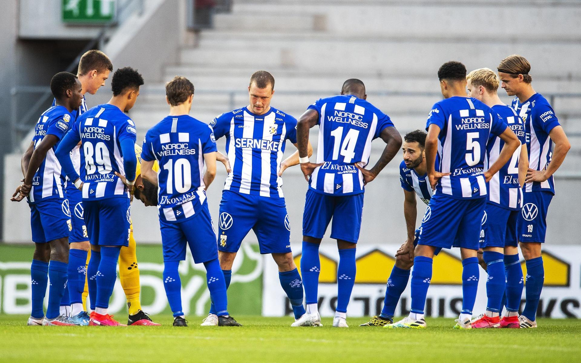 Spelare i IFK Göteborg under mötet med Kalmar.