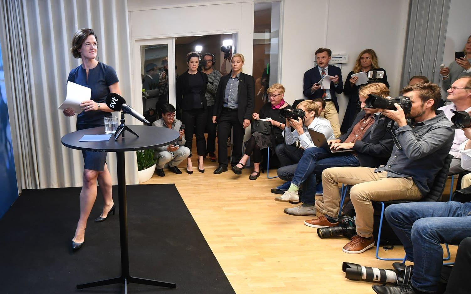Anna Kinberg Batra avgår som partiledare för Moderaterna. FOTO: TT
