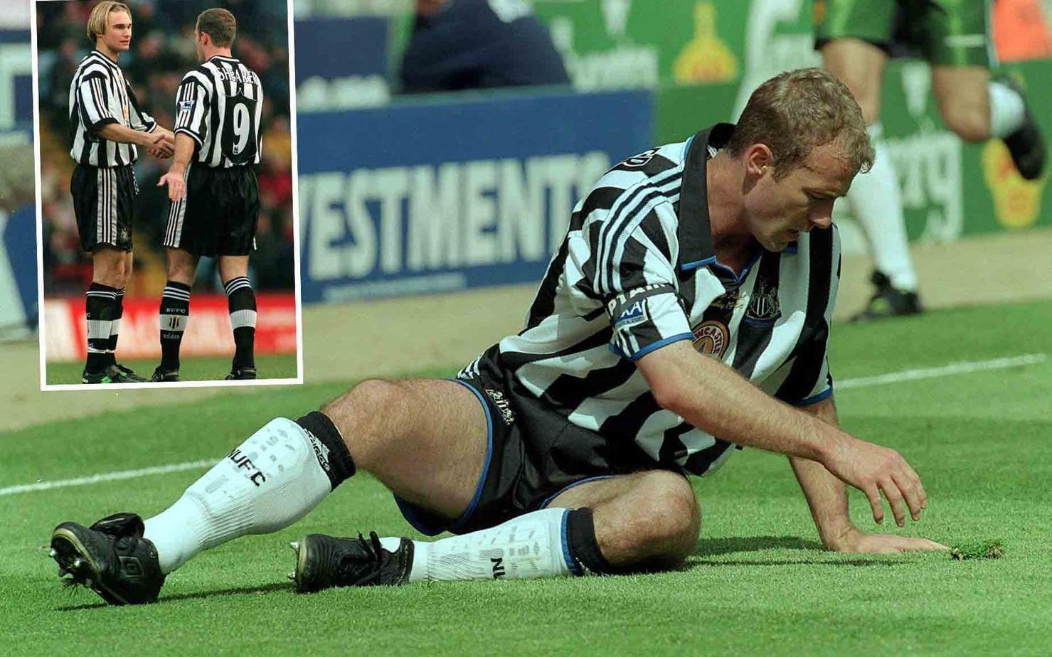 12. Newcastle säsongen 1997-1998. Trots att anfallsstjärnan Alan Shearer fanns i laget gjordes bara 35 mål. Målsnittet per Newcastlematch landade på 2,08. Foto: Bildbyrån