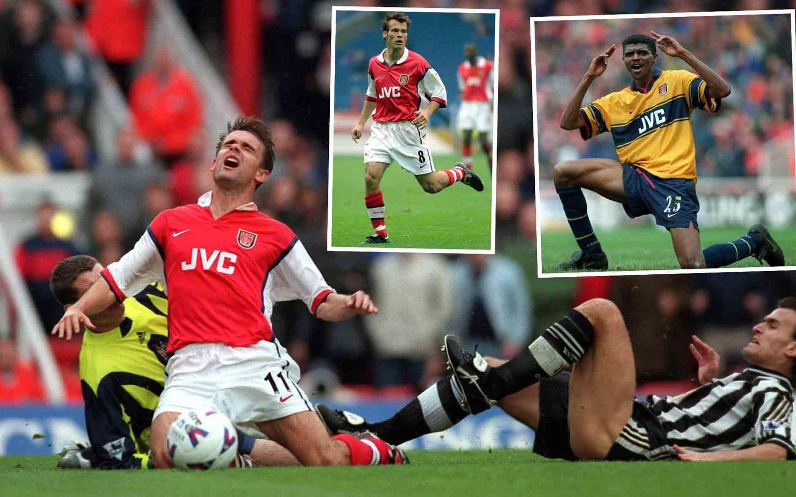 9. Arsenal säsongen 1998-1999. Londonlaget vann ofta med 1–0 och utmanade om titeln. 59–17 i målskillnad, 2,00 i snitt. Foto: Bildbyrån