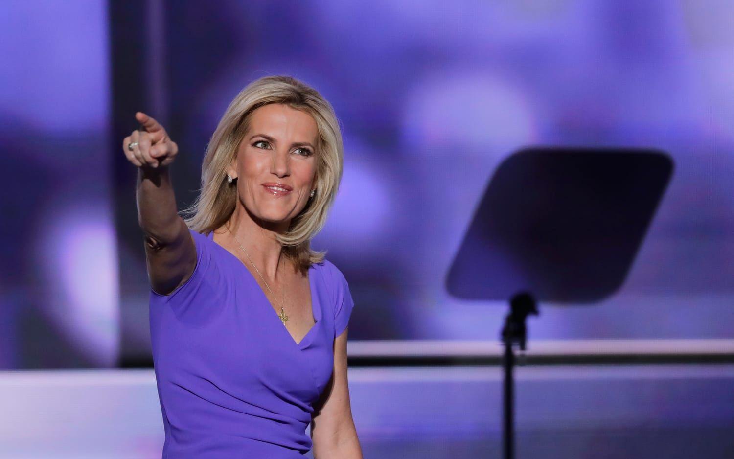 Laura Ingraham, även hon på Fox, är duktig på att kraftigt kritisera sittande president Joe Biden.