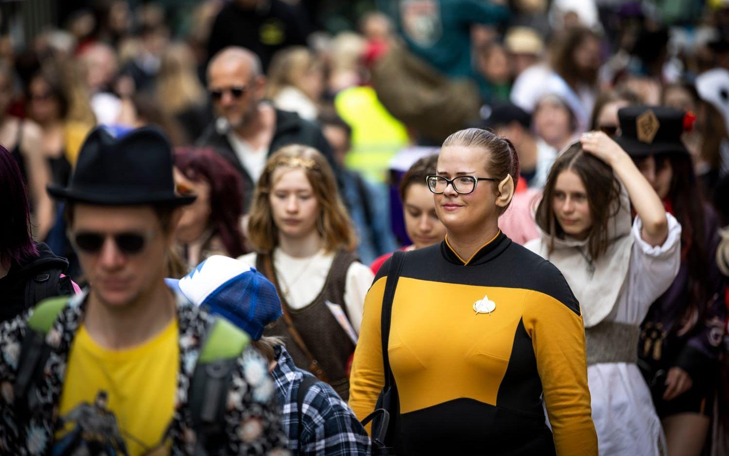 Star Trek var givetvis representerat i paraden. 