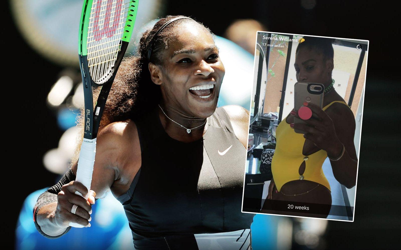 Serena Williams under Australian Open i januari. Bild: Bildbyrån.
