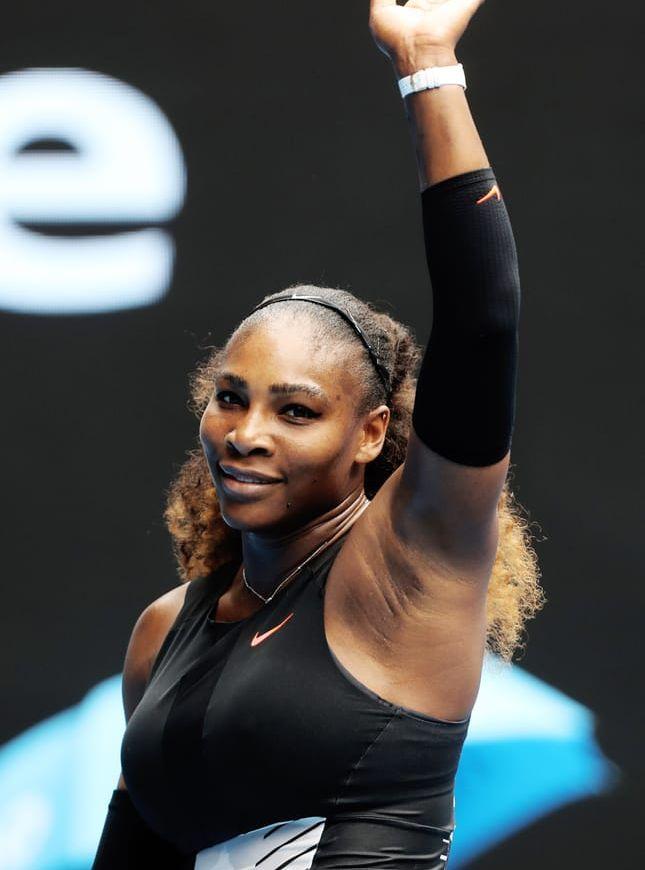 Serena Williams under Australian Open i januari. Bild: Bildbyrån.
