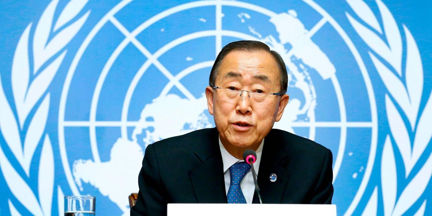 FN:s generalsekreterare Ban Ki-Moon. Arkivbild.
