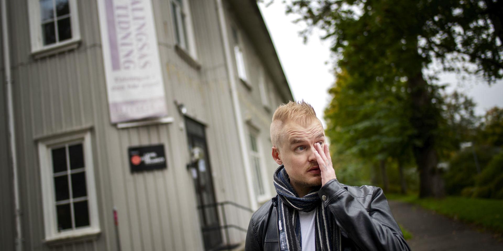 Dystert. Marcus Löfström, ordförande i den lokala journalistklubben, saknar information från ägarna. – Vi har inget att förhålla oss till, säger han. 