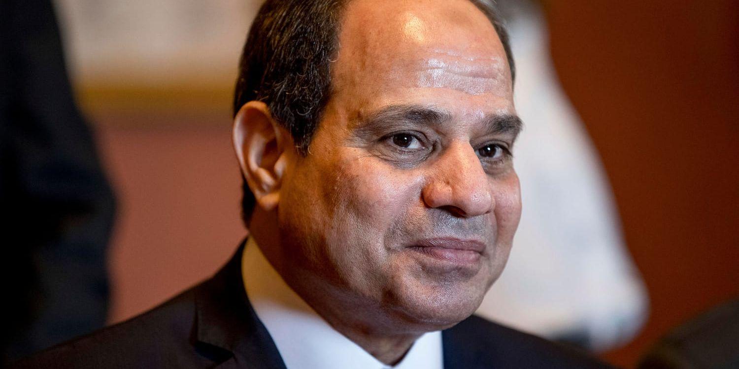 Egyptens president Abd al-Fattah al-Sisi har kopplat ett hårt grepp om makten i landet. Arkivbild.