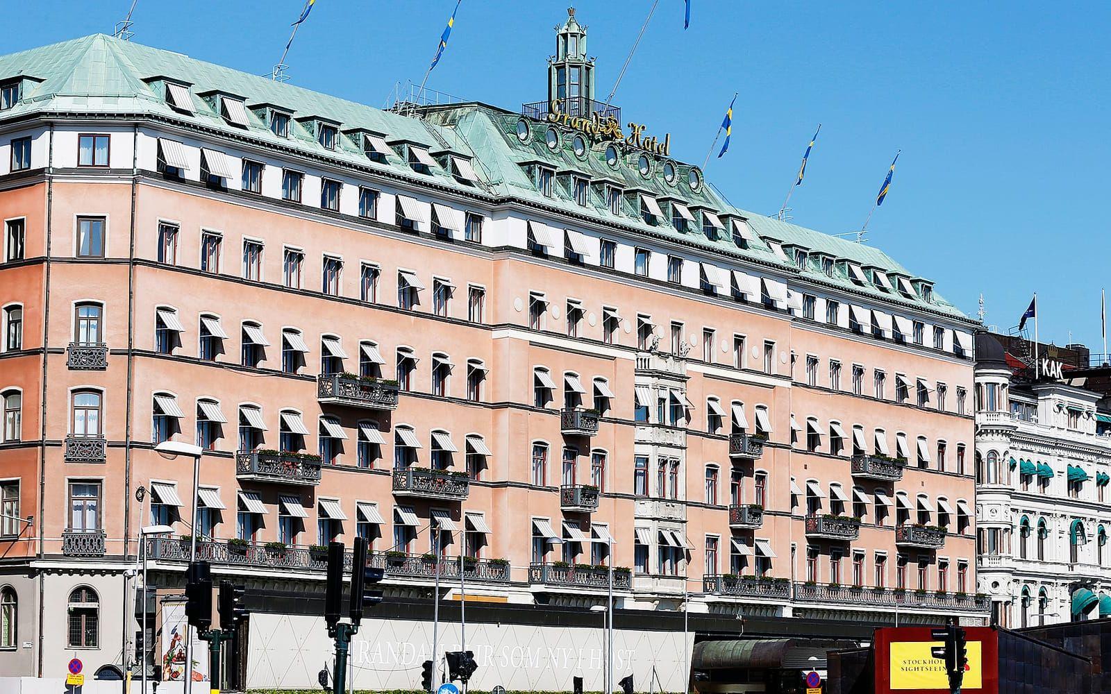 Grand Hotel i Stockhol. Arkivbild.