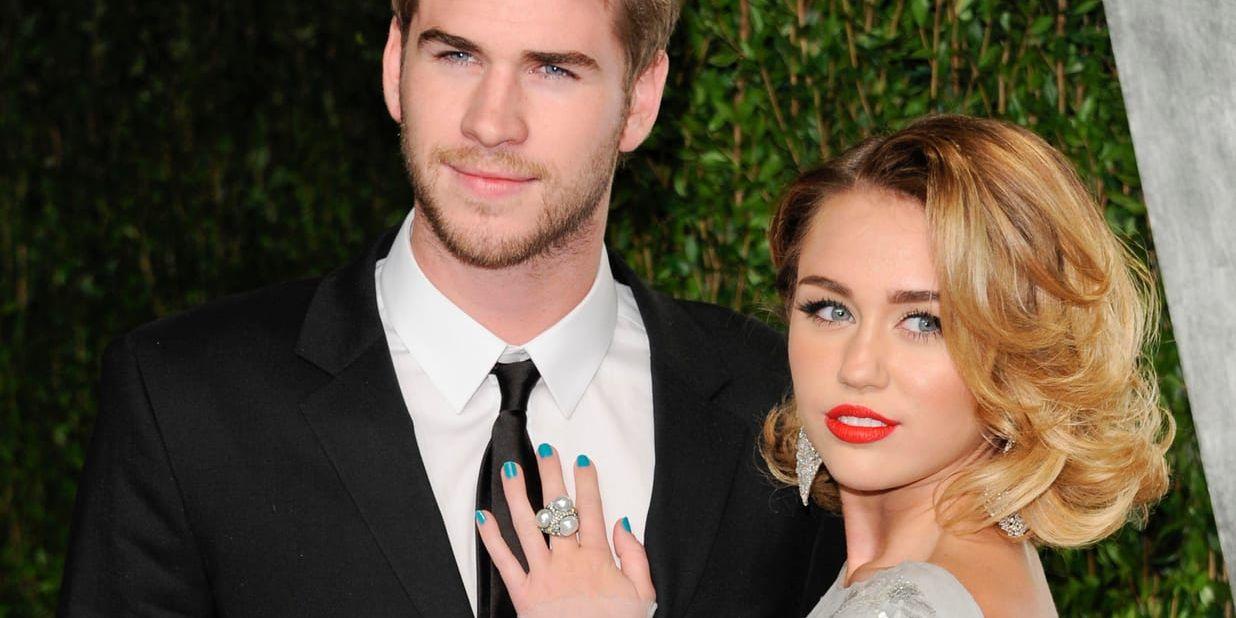 Liam Hemsworth och Miley Cyrus har gift sig vid en privat bröllopsceremoni. Arkivbild.