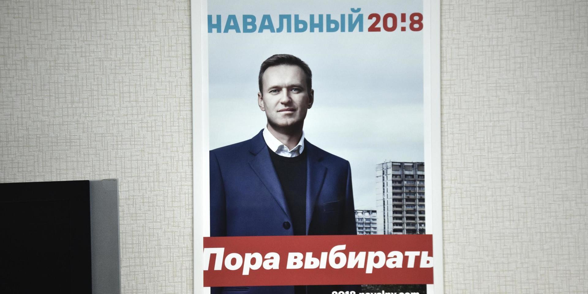 Antikorruptionsaktivisten Aleksej Navalnyj får inte ställa upp i årets presidentval. 
