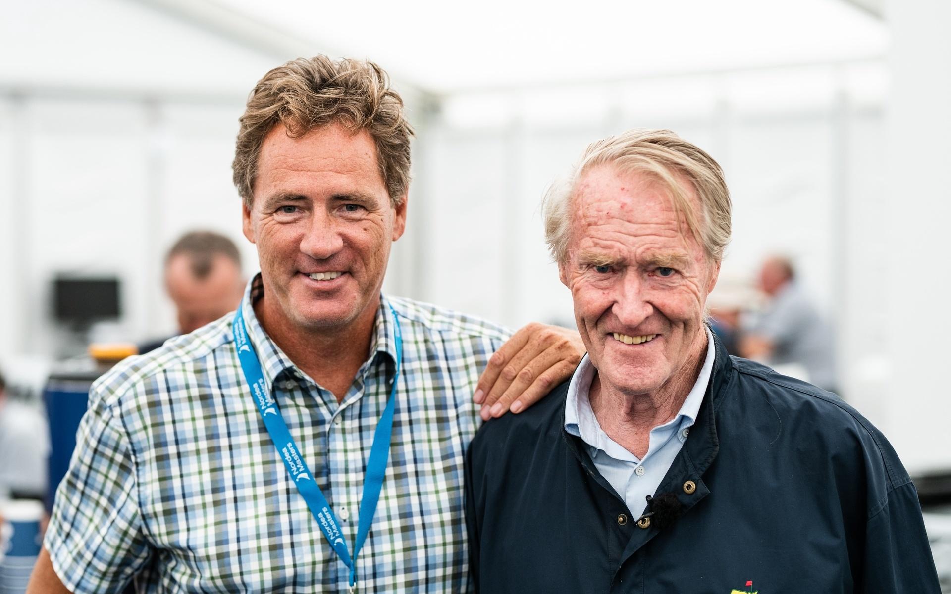 Jens Lind och Göran Zachrisson under Nordea Masters 2018. 