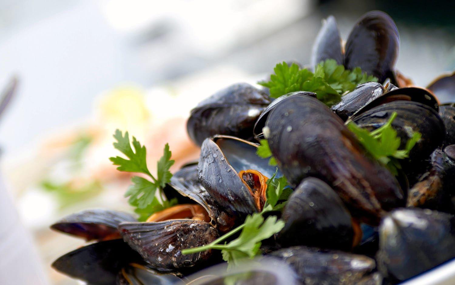 Kalkmask heter det vita slingrande på musslornas skal, som också ger smak till såsen i en klassisk moules marinière.