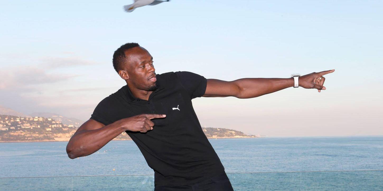 Usain Bolt har slagit vad om att han kommer att hålla sig i trim efter karriären. Arkivbild.