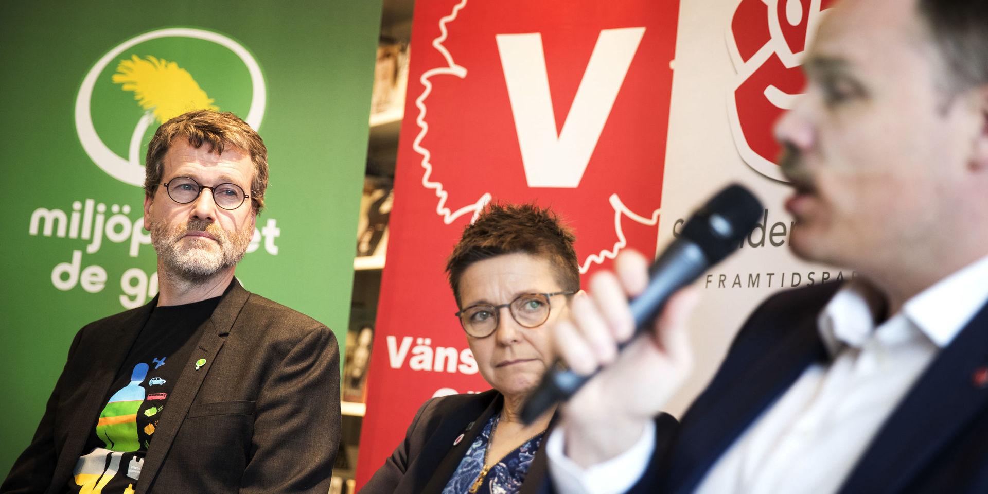 Ann-Sofie Hermansson (S) vill inte säga om hon vill samarbeta med Ulf Kamne (MP) och Daniel Bernmar (V) efter valet.