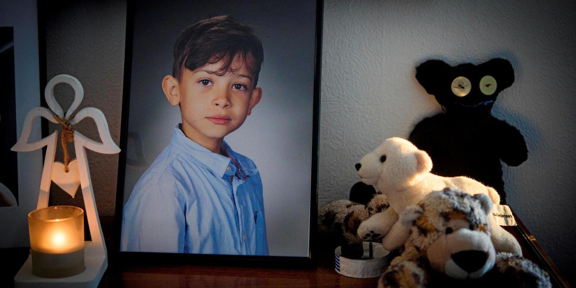 Theo dog i mars, bara sju år gammal.