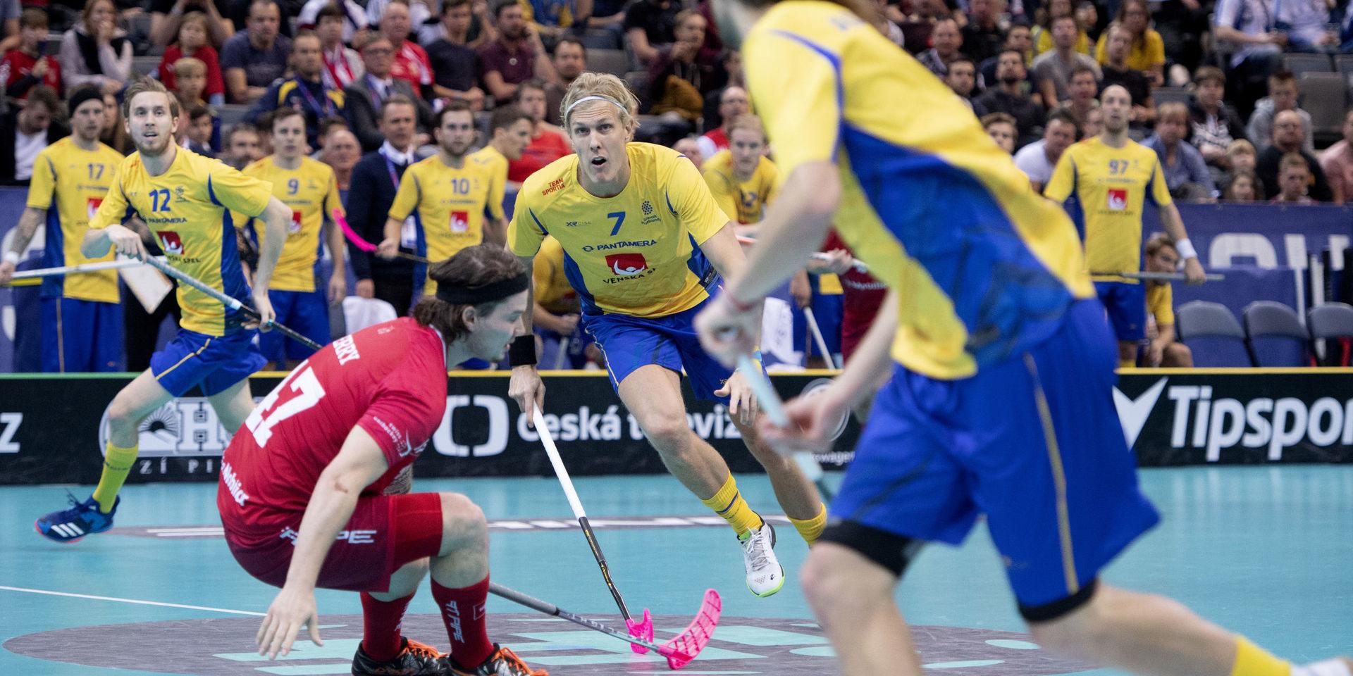 Sverige förlorade prestigemötet mot Finland i Euro Floorball Tour. Arkivbild.