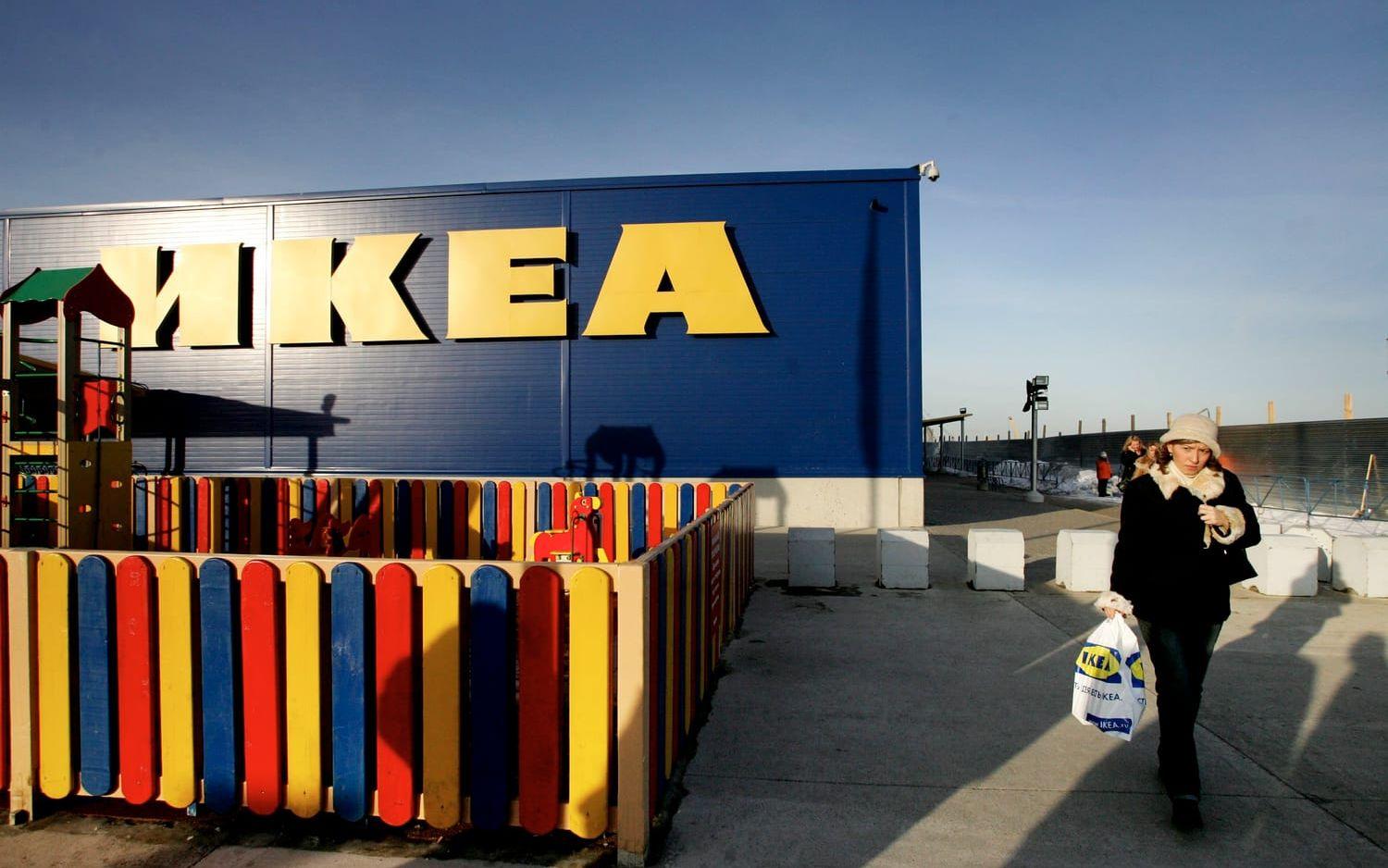 Ikea har stängt sina varuhus i Ryssland, och säljer sina fabriker där. Nu säljs lagret ut. Arkivbild.