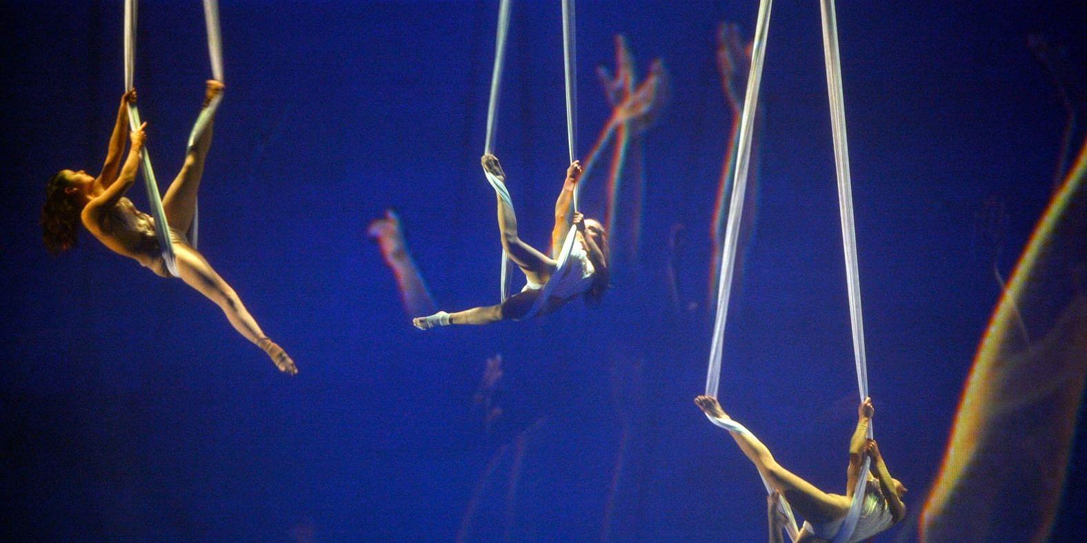En manlig akrobat dog efter ett fall under en föreställning med Cirque du Soleil, rapporterar The Hollywood Reporter. Arkivbild.