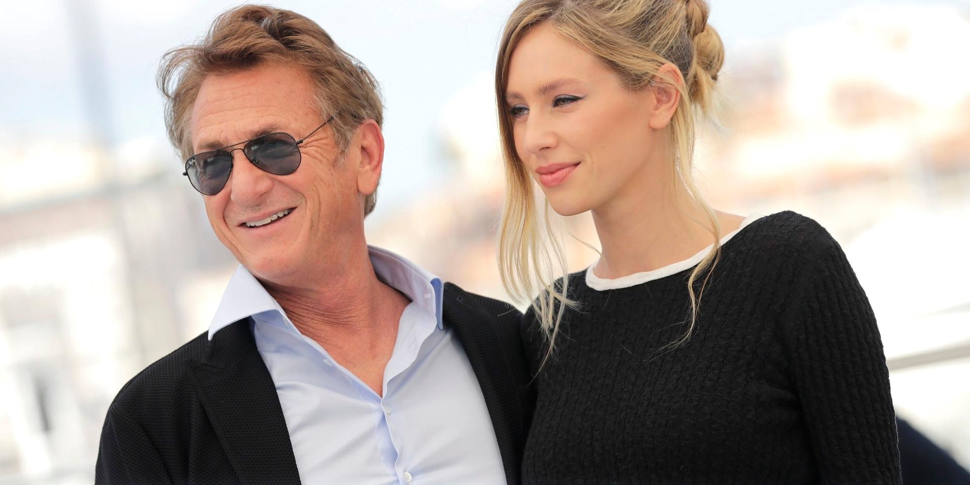Sean Penn tillsammans med sin dotter Dylan Penn i Cannes.