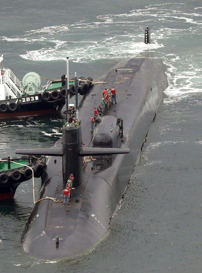 USA har flera kärnkraftsdriva ubåtar i området. BILD: TT