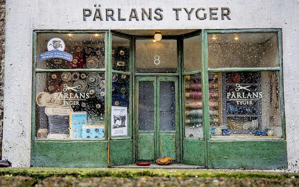 Tygbutiken "Pärlans tyger". Bild: TT
