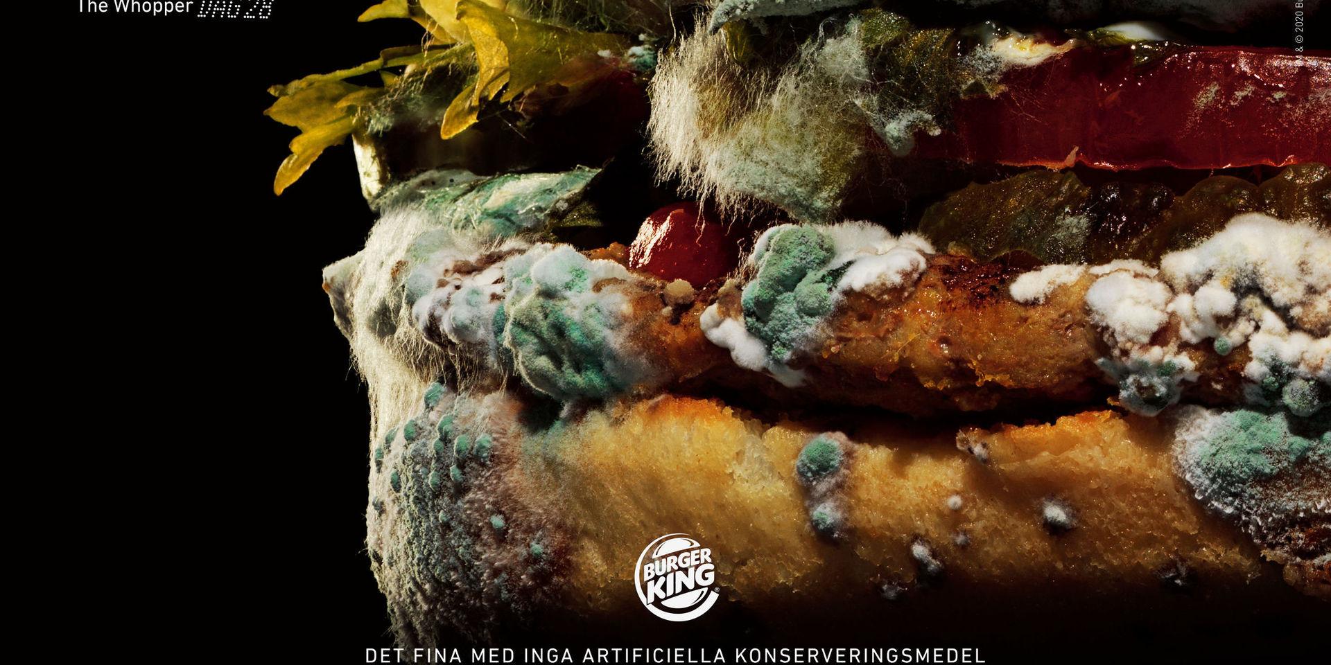 Bilden, och den tillhörande filmen, på den mögliga hamburgaren har spridits över världen. Hela reklamkampanjen är producerad i Sverige.